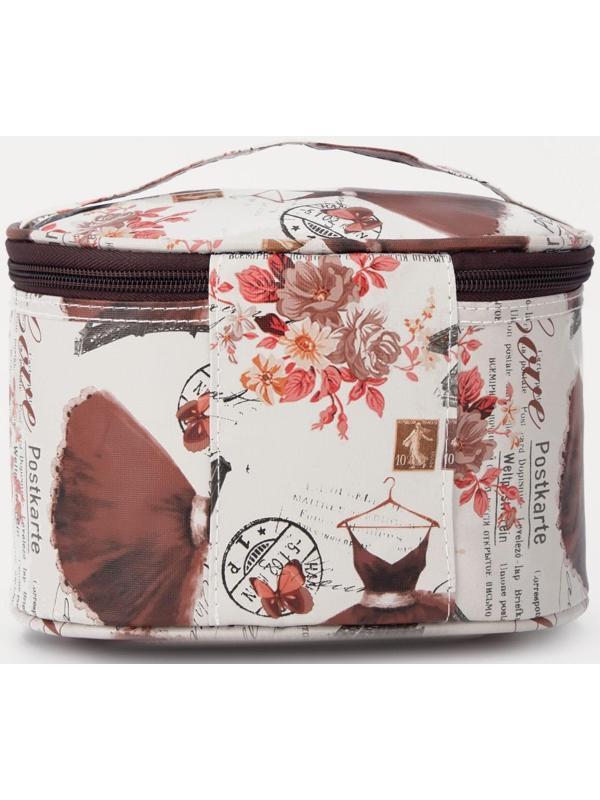 Косметичка на молнии, цвет бежевый