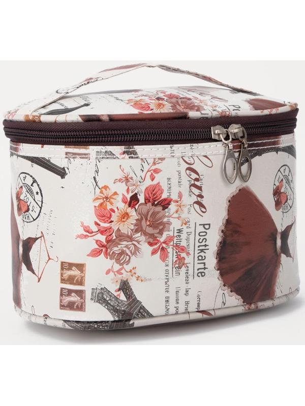 Косметичка на молнии, цвет бежевый