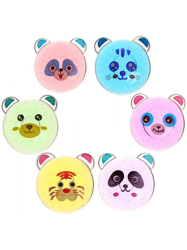 Лизун «Зверюшки», твёрдый, цвета МИКС