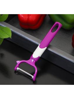 Овощечистка Доляна «Ритм», 15 см, цвет МИКС