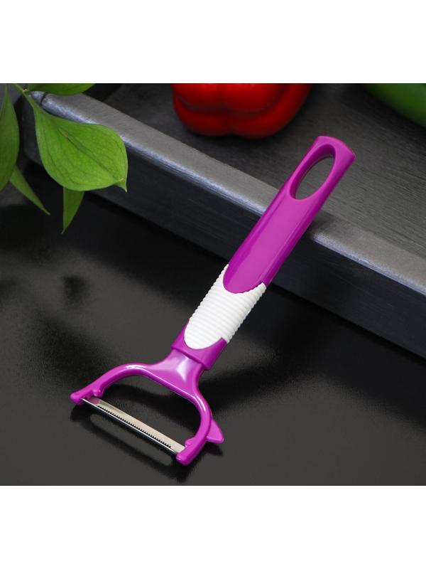 Овощечистка Доляна «Ритм», 15 см, цвет МИКС