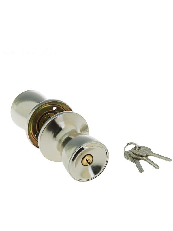 Защелка 1203, с ключом, цвет матовый никель