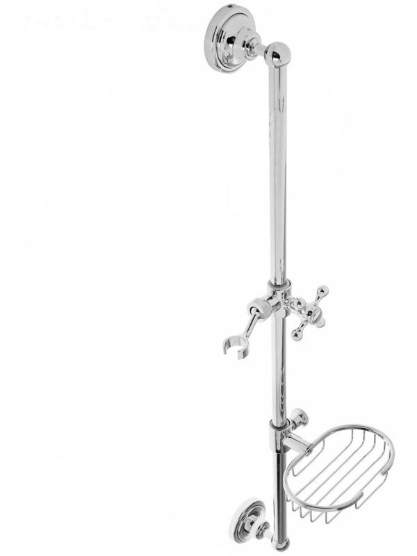 Стойка душевая Accoona A410, с металлической мыльницей, хром