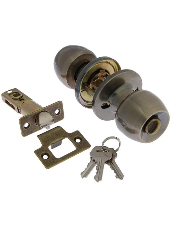 Защелка 1103, с ключом, цвет бронза