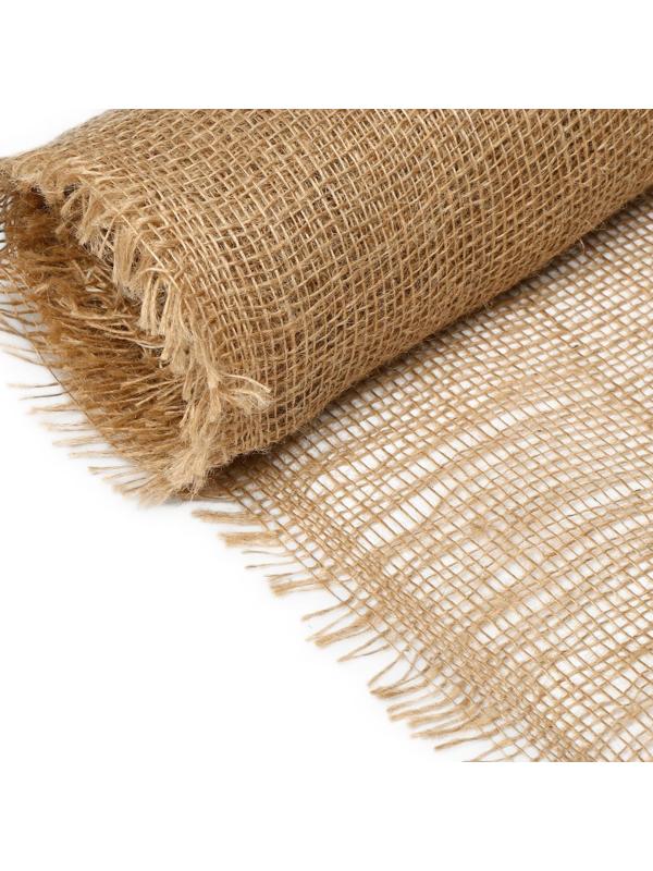 Джут натуральный, 5 × 0,95 м, плотность 190 г/м², плетение 34/24