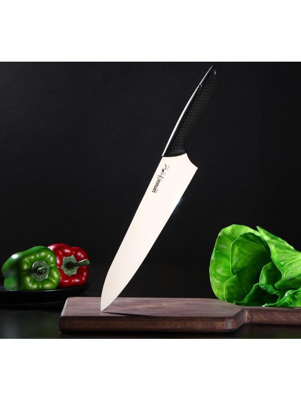 Нож кухонный Samura GOLF, шеф, лезвие 22,1 см, AUS-8