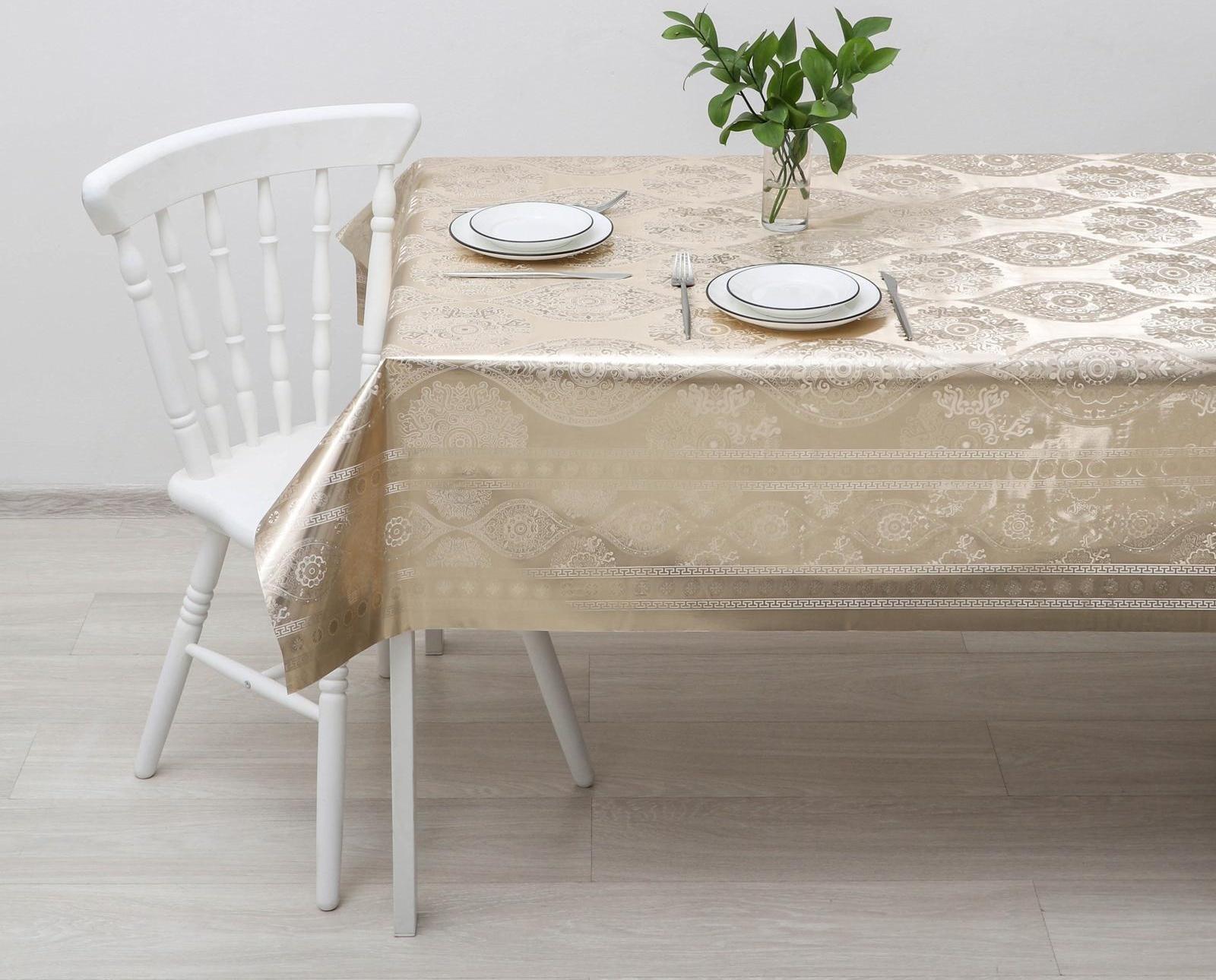 Клеёнка столовая ПВХ , ширина 137 см, толщина 0,16 мм, рулон 20 метров, узор МИКС