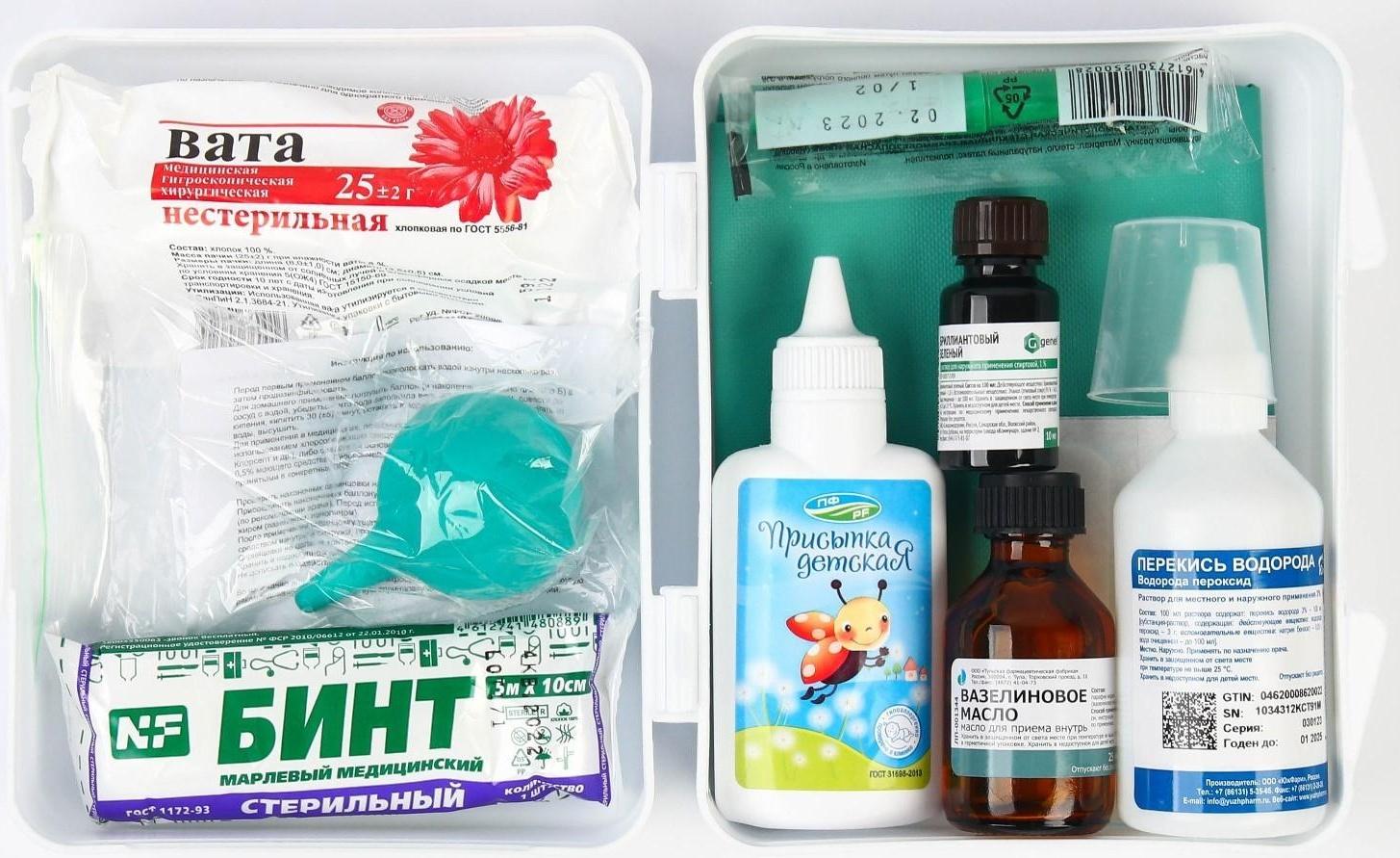 Аптечка мамы и малыша, 12 позиций, состав № 1, тип 02 по РУ