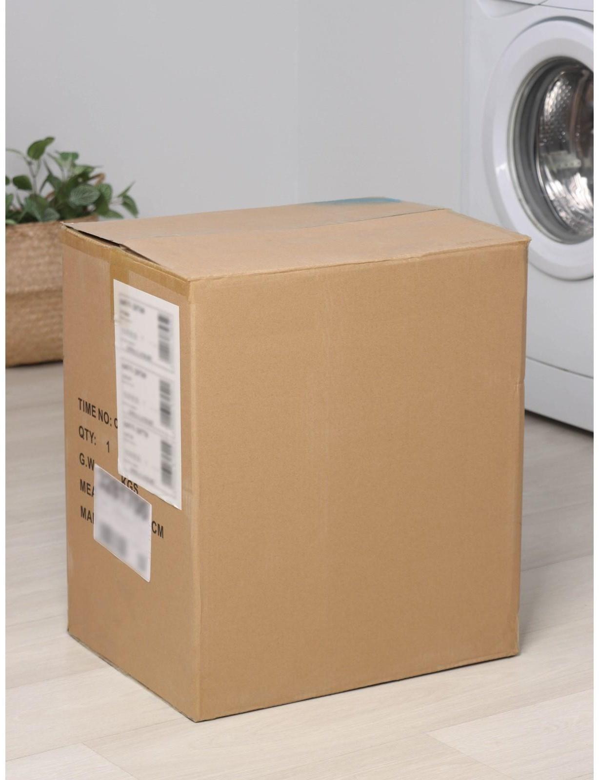 Корзина для белья с крышкой Доляна «Плетение», 46×34×50 см, цвет серый