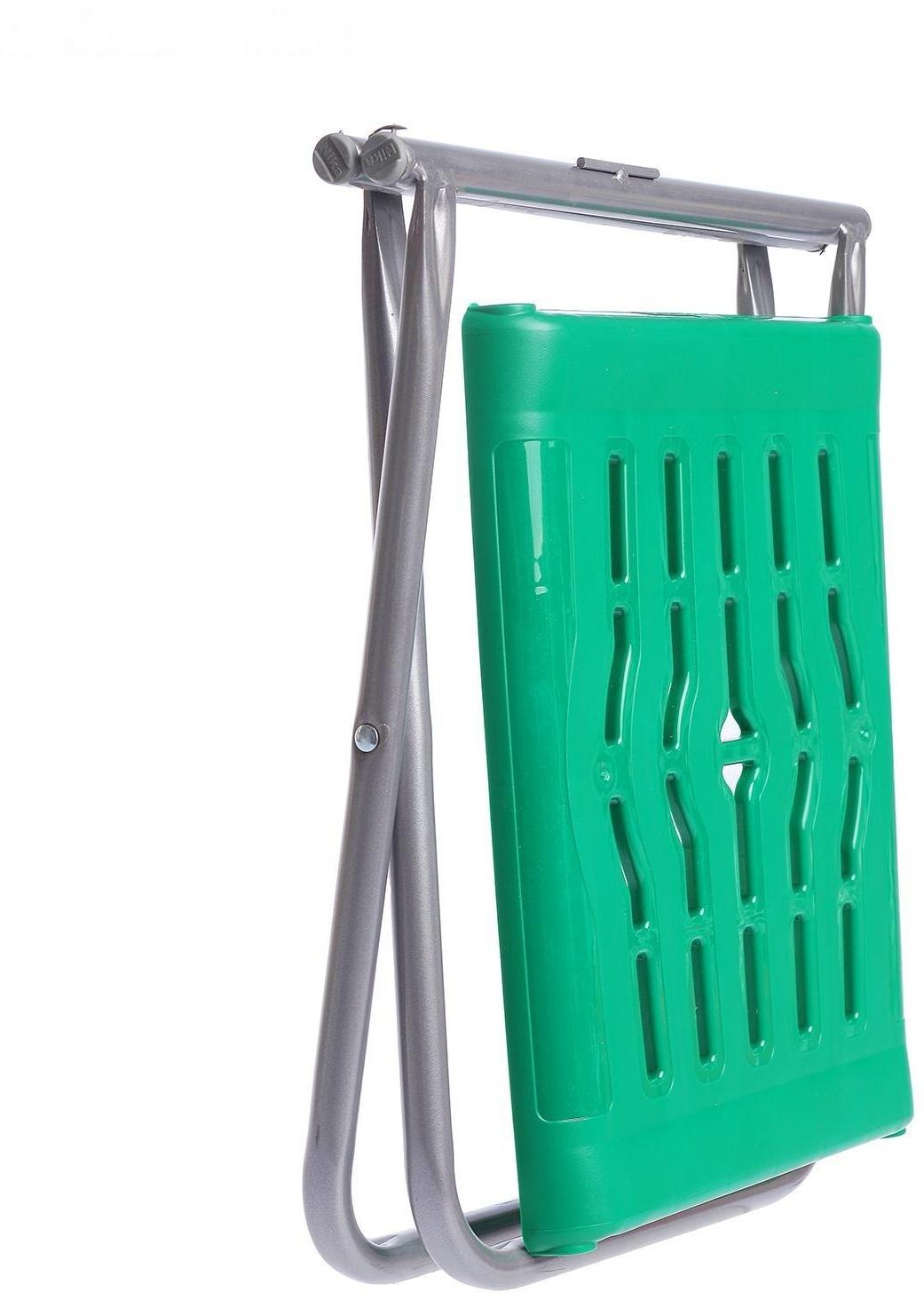 Стул складной ПСП4, 37 х 29,5 х 34 см, цвет зелёный