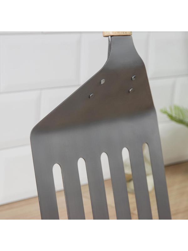 Лопата с прорезями для пиццы и коржей, 84×24×4,5 см