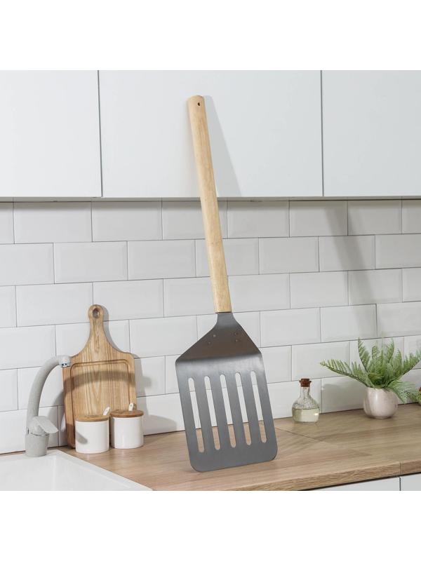 Лопата с прорезями для пиццы и коржей, 84×24×4,5 см