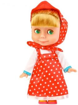 Интерактивная кукла «Маша» в платье в горох, рассказывает стихи, потешки, поёт песенку, 25 см