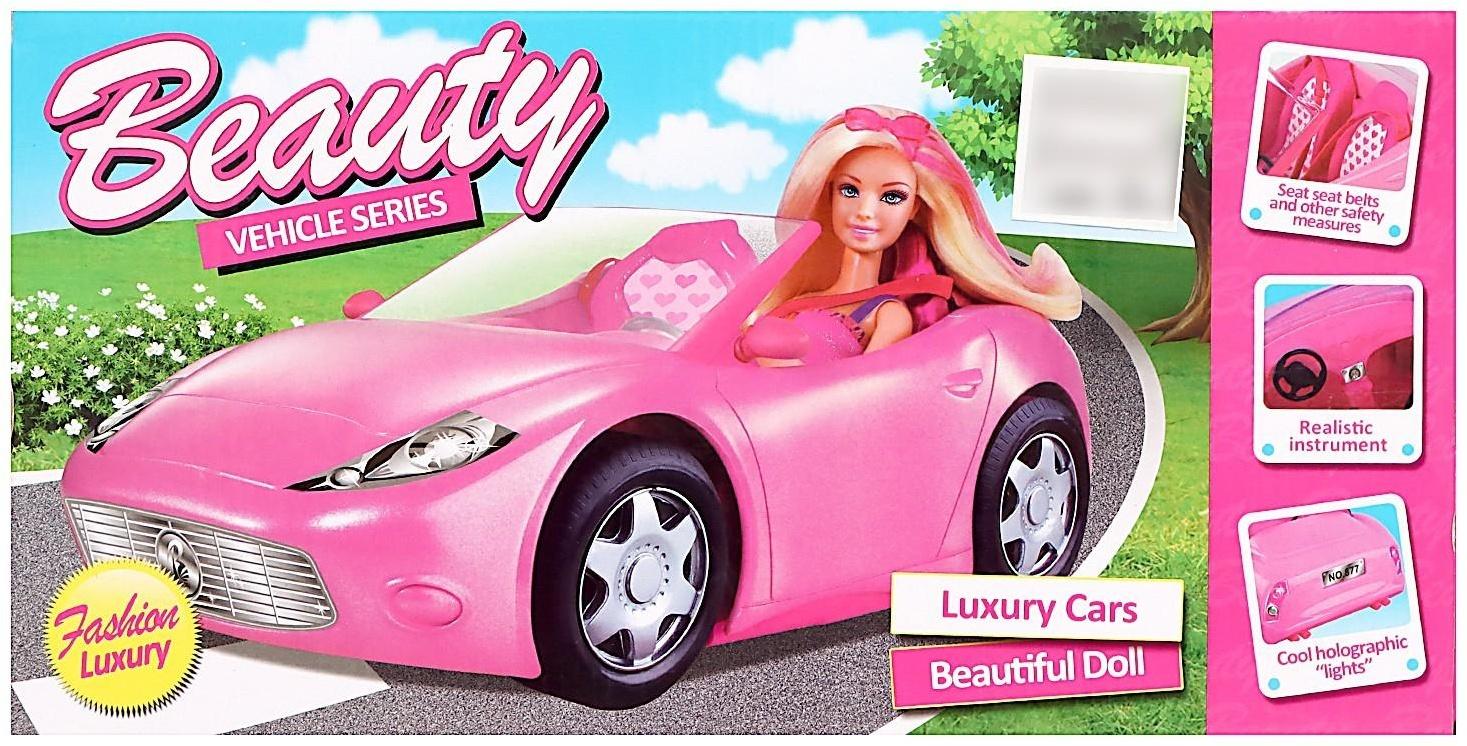Кукла-модель «Лена» на машине, с аксессуарами