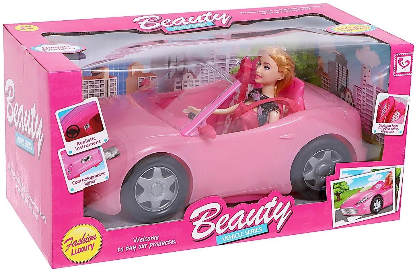Кукла-модель «Лена» на машине, с аксессуарами
