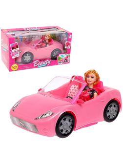 Кукла-модель «Лена» на машине, с аксессуарами