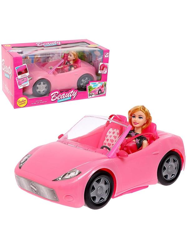 Кукла-модель «Лена» на машине, с аксессуарами