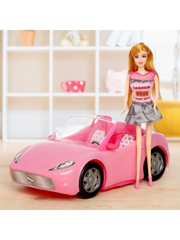 Кукла-модель «Лена» на машине, с аксессуарами