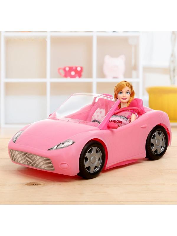 Кукла-модель «Лена» на машине, с аксессуарами