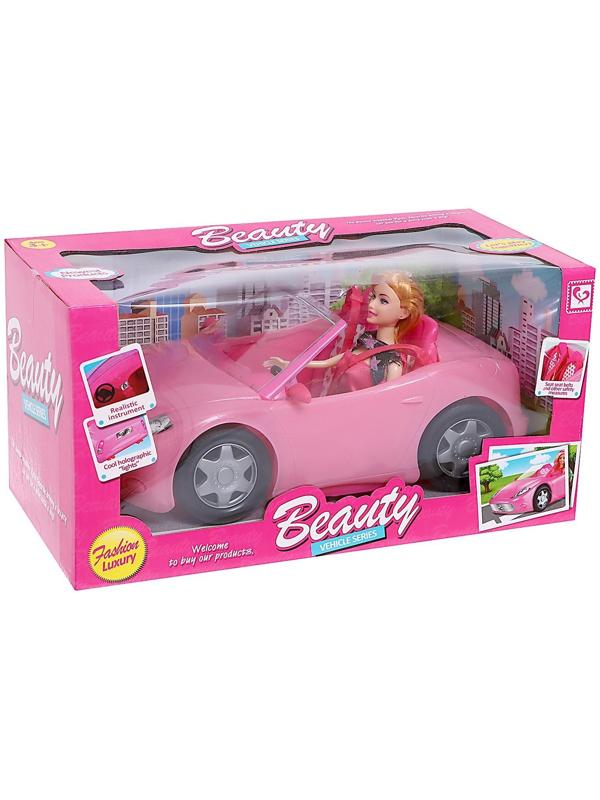 Кукла-модель «Лена» на машине, с аксессуарами