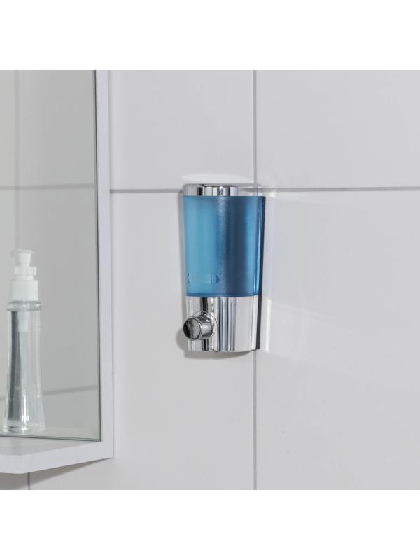 Диспенсер для антисептика/жидкого мыла механический, 400 мл, металл, цвет хром
