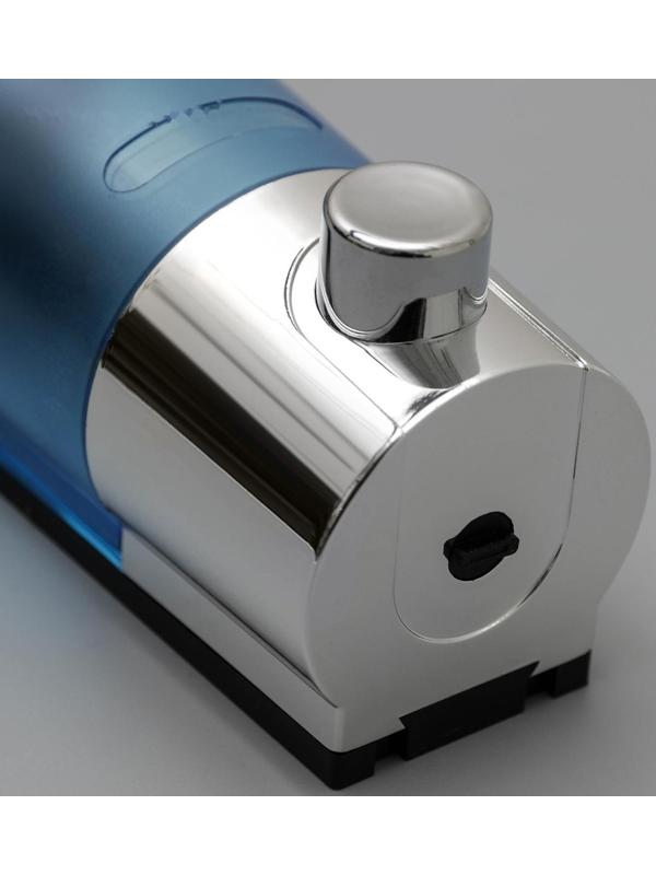 Диспенсер для антисептика/жидкого мыла механический, 400 мл, металл, цвет хром