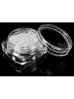 Блёстки для декора, мелкие, голография, цвет серебристый