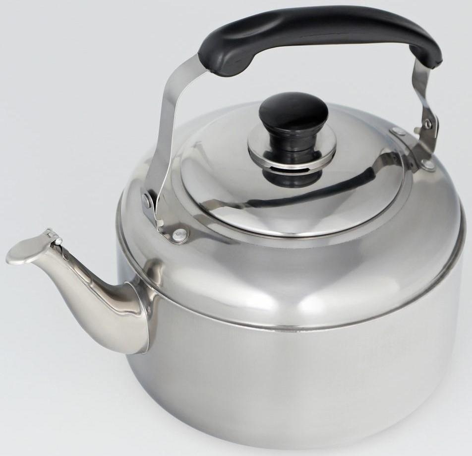 Чайник из нержавеющей стали, 4 л, цвет хромированный