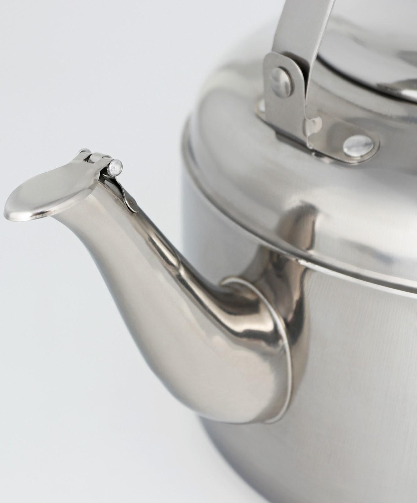 Чайник из нержавеющей стали, 4 л, цвет хромированный