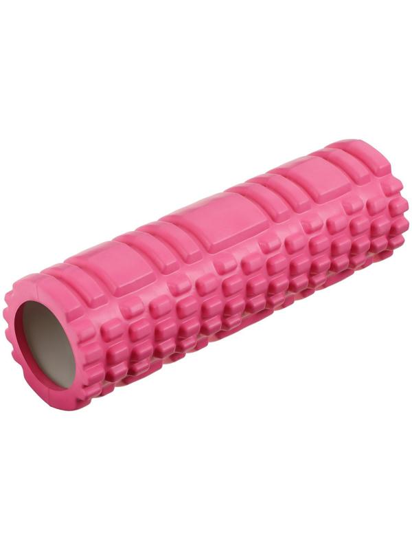 Роллер для йоги 30 х 10 см,  массажный, цвет розовый