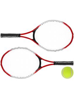 Ракетки для большого тенниса с мячом, детские, цвет красный
