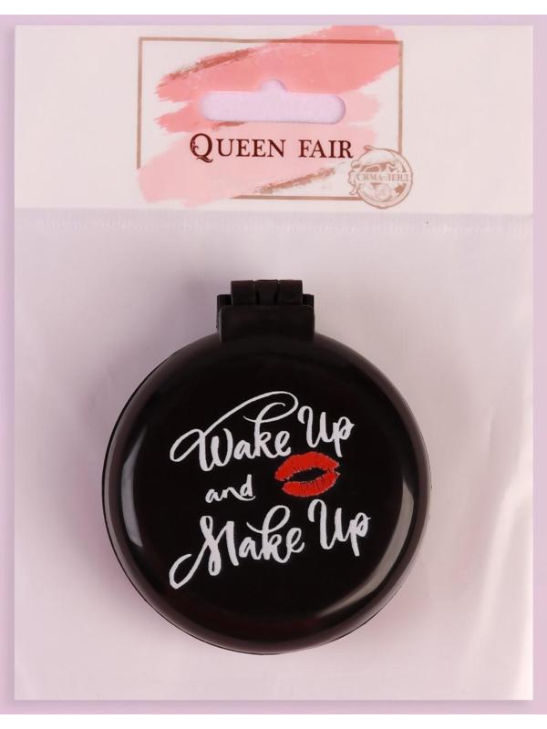 Расчёска массажная, складная, с зеркалом, d = 6,5 см, рисунок МИКС