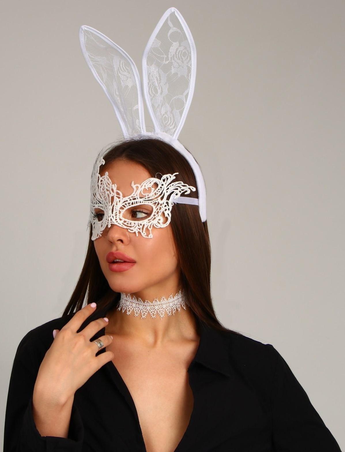 Карнавальный набор «Давай поиграем?», ободок-ушки, чокер, маска