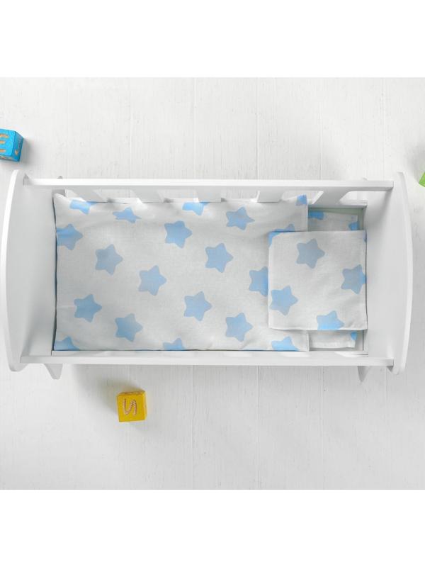 Кроватка – люлька «Люлилю» белая, с постельным бельём, МИКС
