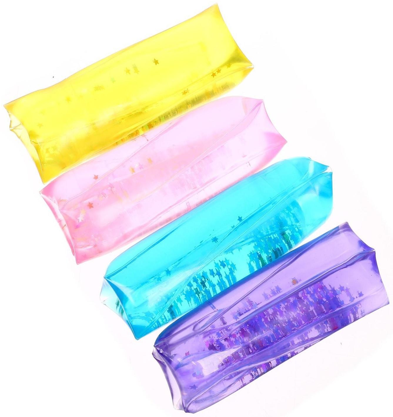 Мялка «Скользун», с водой, звёзды, маленький цвета МИКС