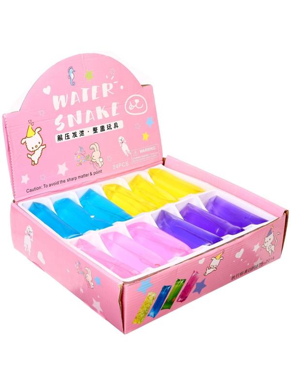 Мялка «Скользун», с водой, звёзды, маленький цвета МИКС