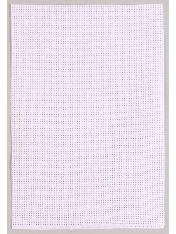 Набор для вышивания крестиком: канва без рисунка 30 × 20 см, нитки 20 шт, пяльцы d = 18 см, иглы 6 шт, шпульки 10 шт