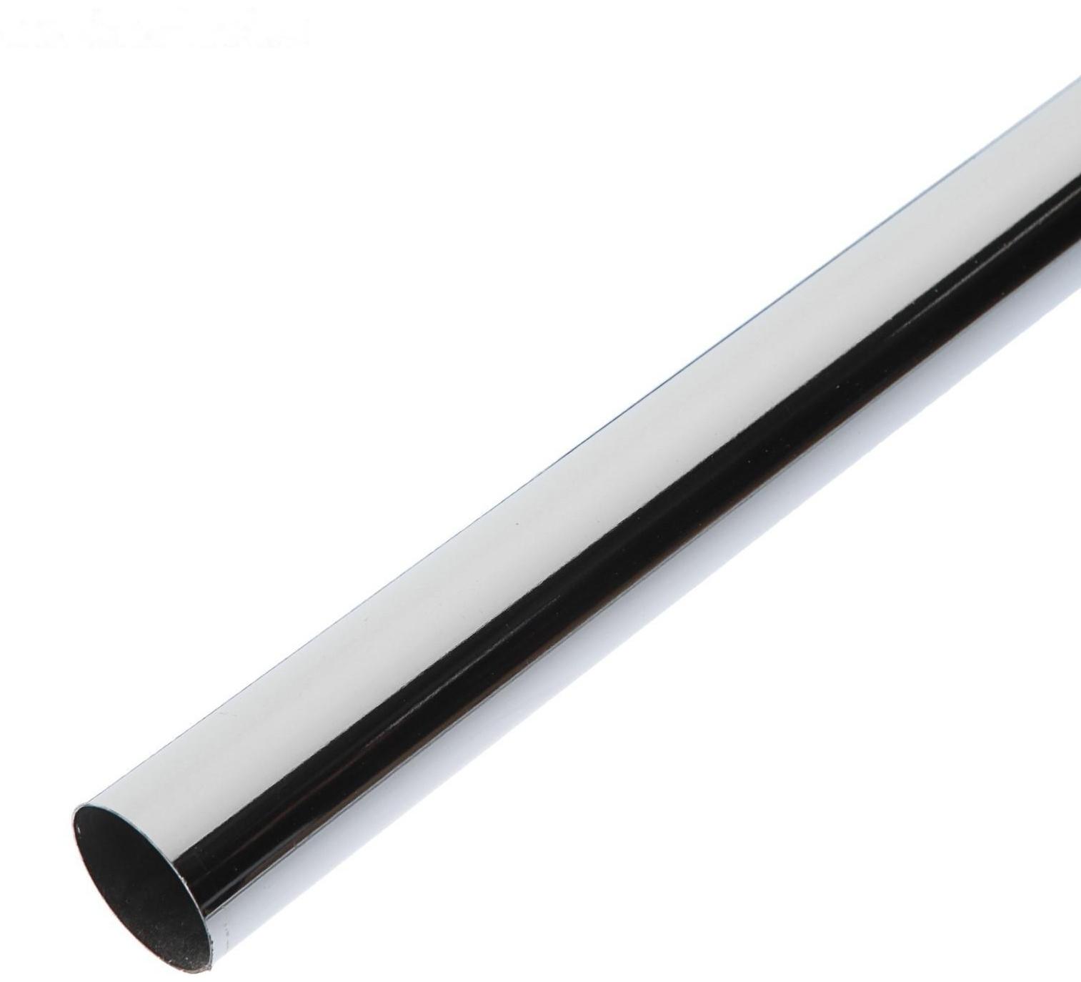 Труба, 3 м, d=25 мм, сталь 0.6 мм, цвет хром