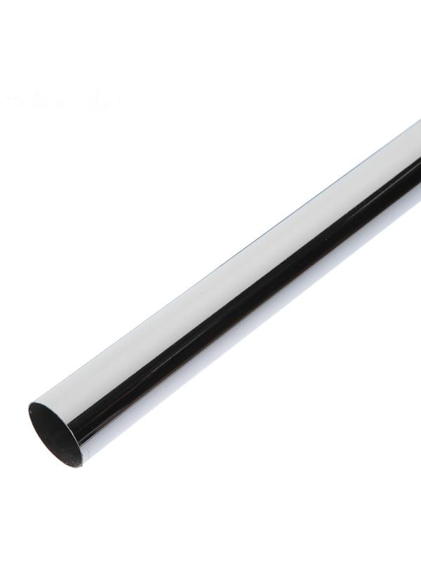 Труба, 3 м, d=25 мм, сталь 0.6 мм, цвет хром