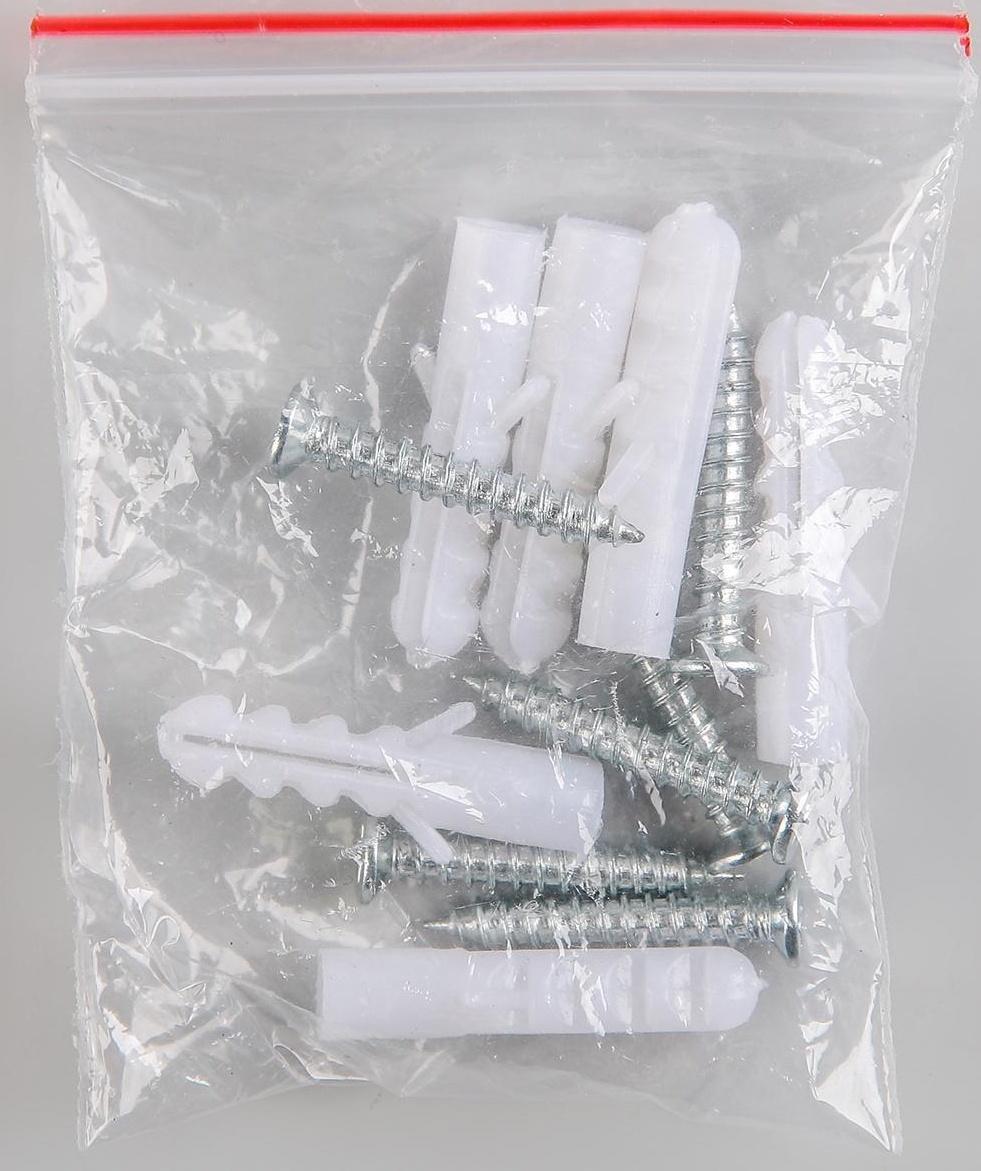 Карниз для ванной комнаты г-образный, 80×80 см, цвет белый