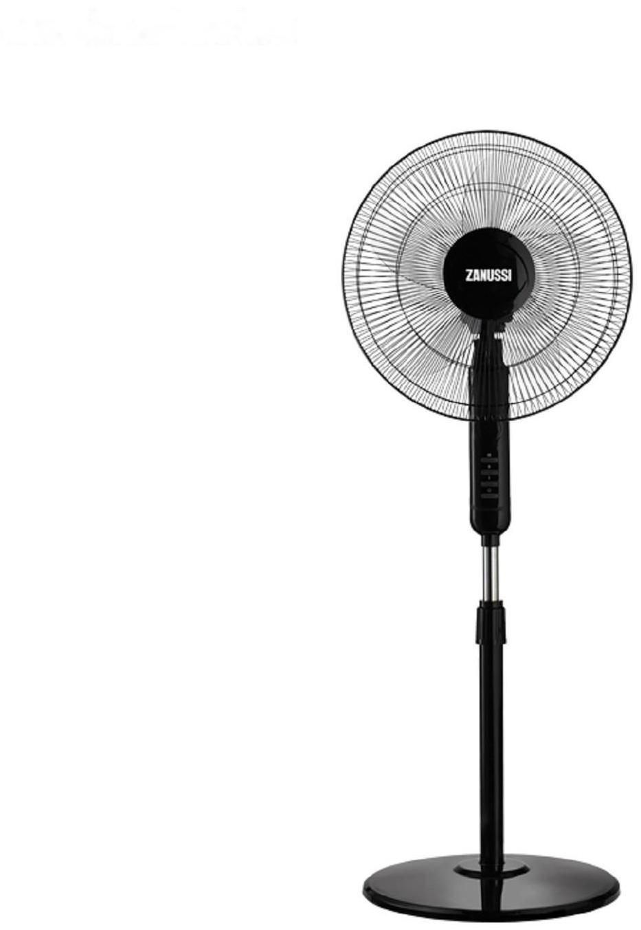 Вентилятор Zanussi ZFF - 907, напольный, 45 Вт, d=40 см, 3 скорости, 1 режим, чёрный