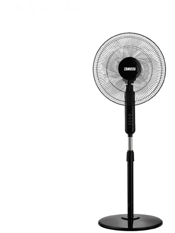 Вентилятор Zanussi ZFF - 907, напольный, 45 Вт, d=40 см, 3 скорости, 1 режим, чёрный