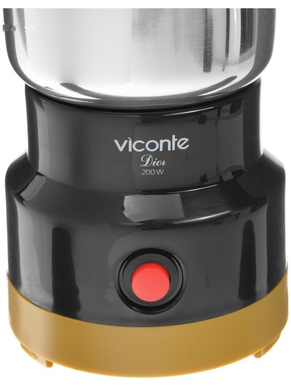 Кофемолка Viconte VC-3107 Dior, электрическая, 200 Вт, 75 г, чёрная