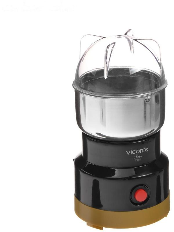 Кофемолка Viconte VC-3107 Dior, электрическая, 200 Вт, 75 г, чёрная