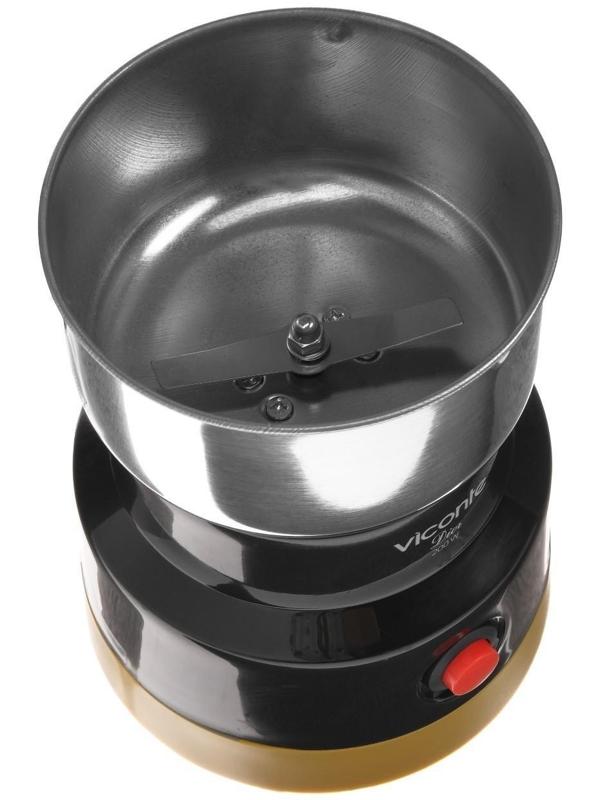 Кофемолка Viconte VC-3107 Dior, электрическая, 200 Вт, 75 г, чёрная