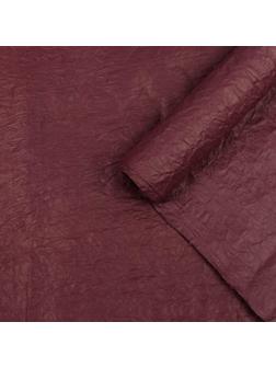 Бумага упаковочная, жатая, эколюкс, бордовая, однотонная, двусторонняя, рулон 1 шт., 0,7 x 5 м