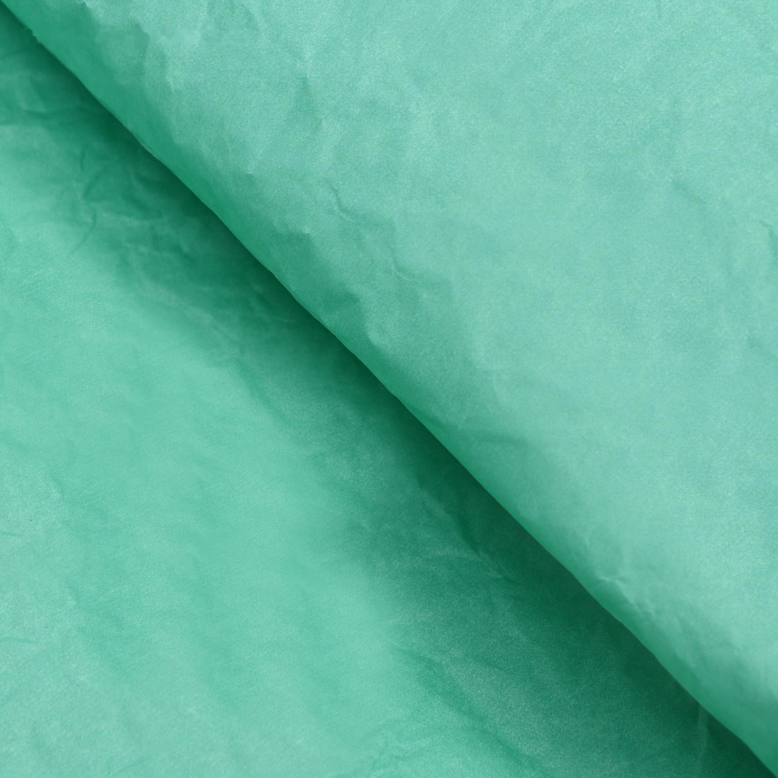 Бумага для упаковки, жатая, эколюкс, двусторонняя, двухцветная, бирюзовая, салатовая, зеленая, рулон 1 шт., 0,7 х 5 м