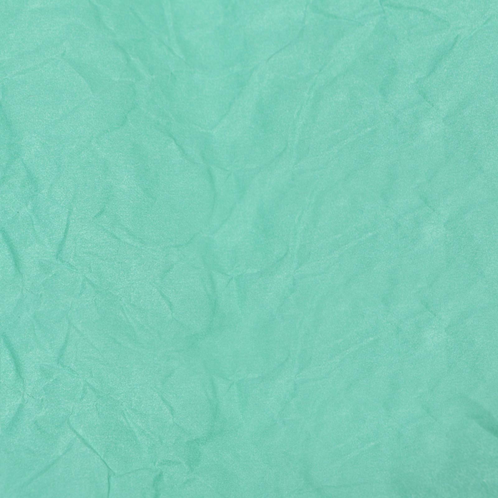 Бумага для упаковки, жатая, эколюкс, двусторонняя, двухцветная, бирюзовая, салатовая, зеленая, рулон 1 шт., 0,7 х 5 м