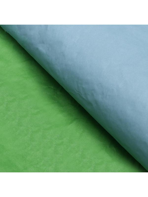 Бумага для упаковки, жатая, эколюкс, двусторонняя, двухцветная, бирюзовая, салатовая, зеленая, рулон 1 шт., 0,7 х 5 м