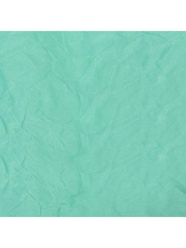 Бумага для упаковки, жатая, эколюкс, двусторонняя, двухцветная, бирюзовая, салатовая, зеленая, рулон 1 шт., 0,7 х 5 м